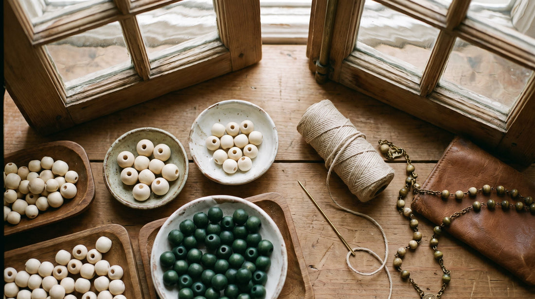 Comment faire un chapelet : les grains à réunir, et le montage