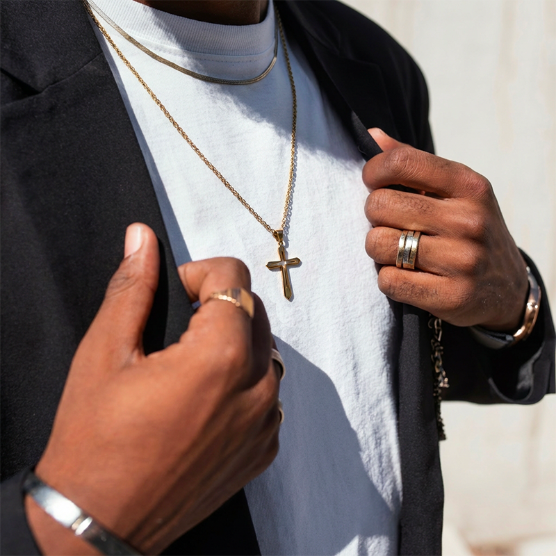 Pendentif croix original - Aeternus