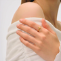 Bague croix simple dorée