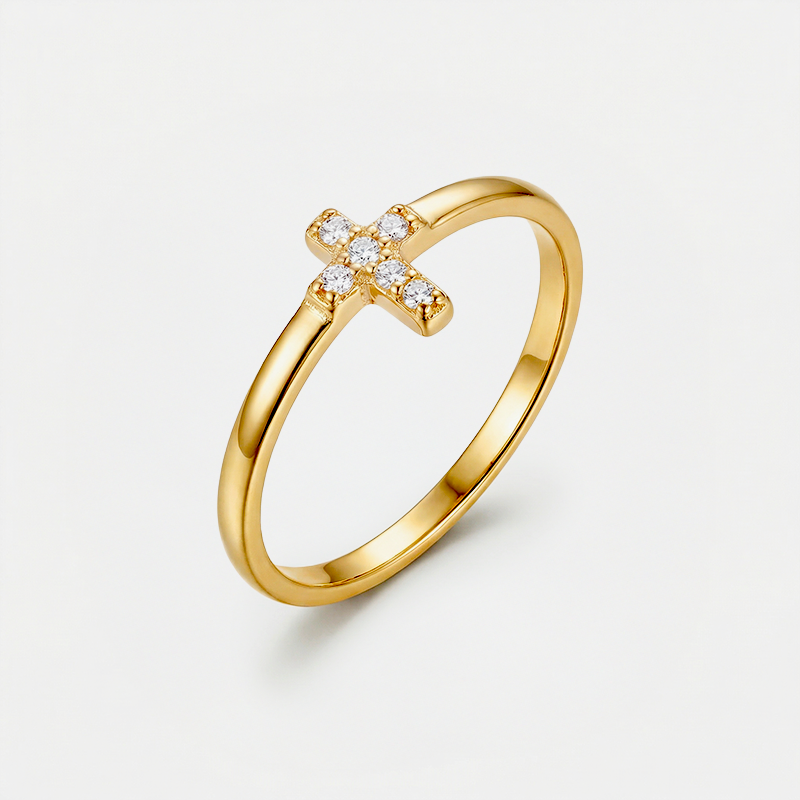 Bague croix du Christ - Clara