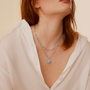 Collier Ange Gardien argentée