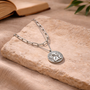 Collier Ange Gardien argentée