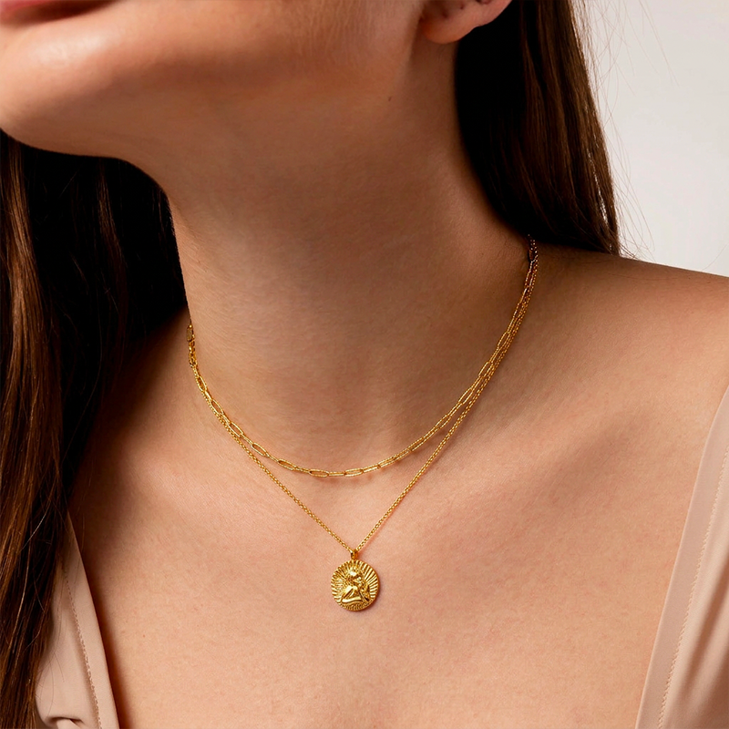 Collier Ange Gardien dorée