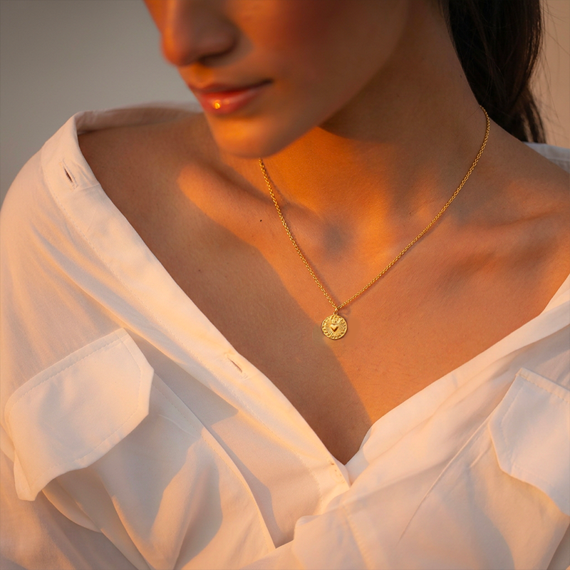 Collier Sacré-Cœur dorée