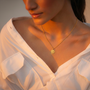 Collier Sacré-Cœur dorée