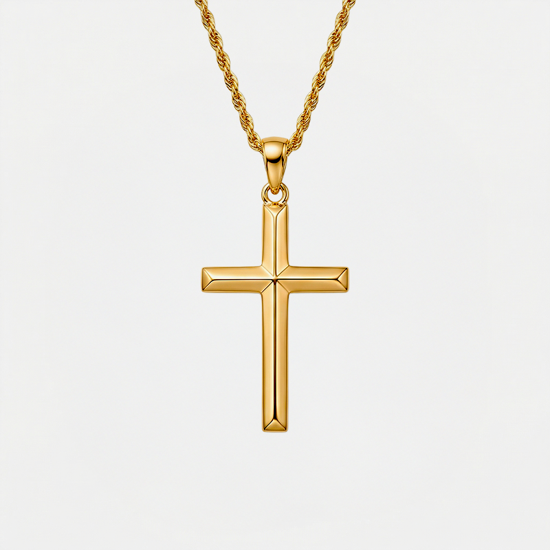 Collier Croix Chrétienne __switch:Or