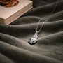 Collier Ex Voto cœur argentée