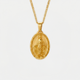 Collier Médaille Miraculeuse, finition dorée