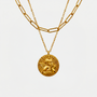 Collier Ange Gardien, finition dorée