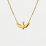 Collier colombe Saint-Esprit, finition dorée