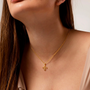 Collier fleur de lys dorée