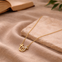 Collier poisson chrétien argent dorée