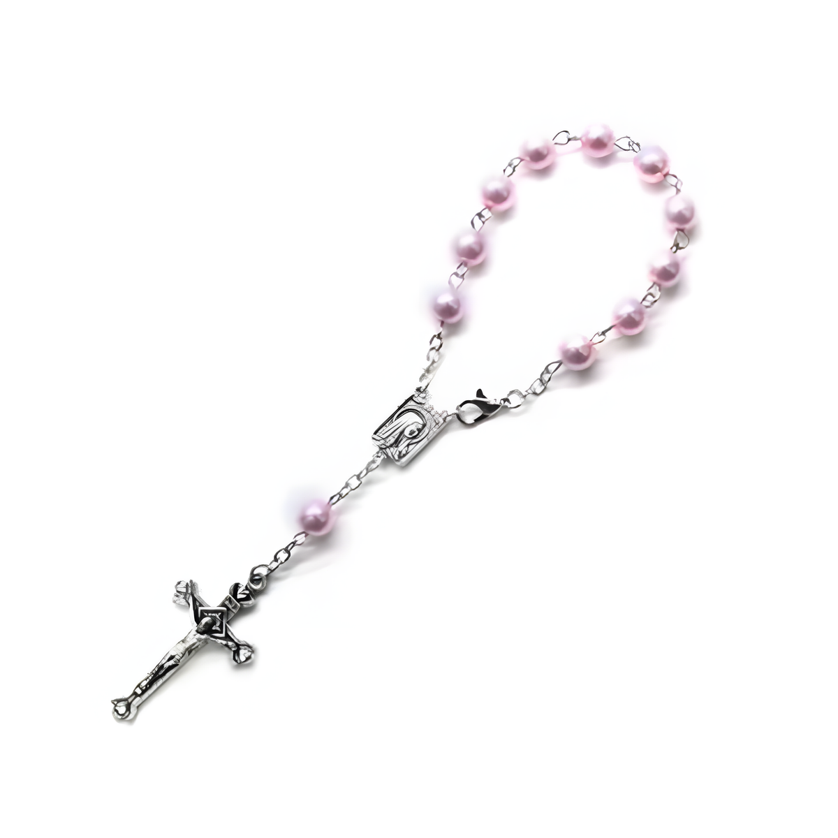 Chapelet de voiture Laudaris, rose
