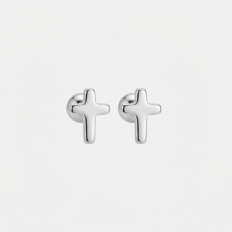 Puces d'oreilles croix - Fidelis
