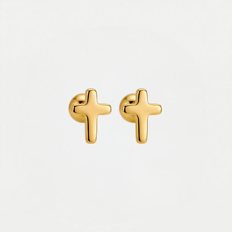 Puces d'oreilles croix - Fidelis