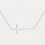 Collier Croix Horizontale__switch:Argent
