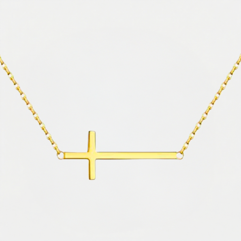 Collier Croix Horizontale__switch:Or