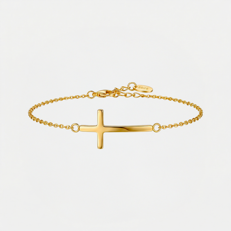 Bracelet croix chrétienne - Linea