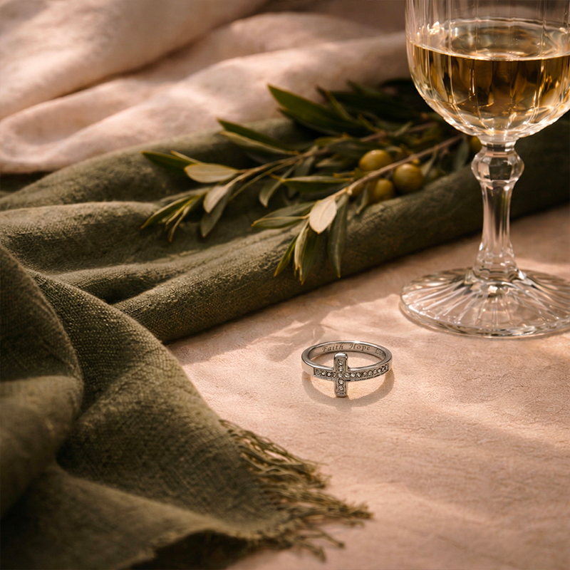 Bague croix fantaisie - Virtus