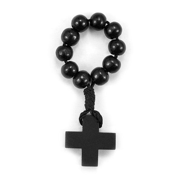 Bague dizainier en bois noir