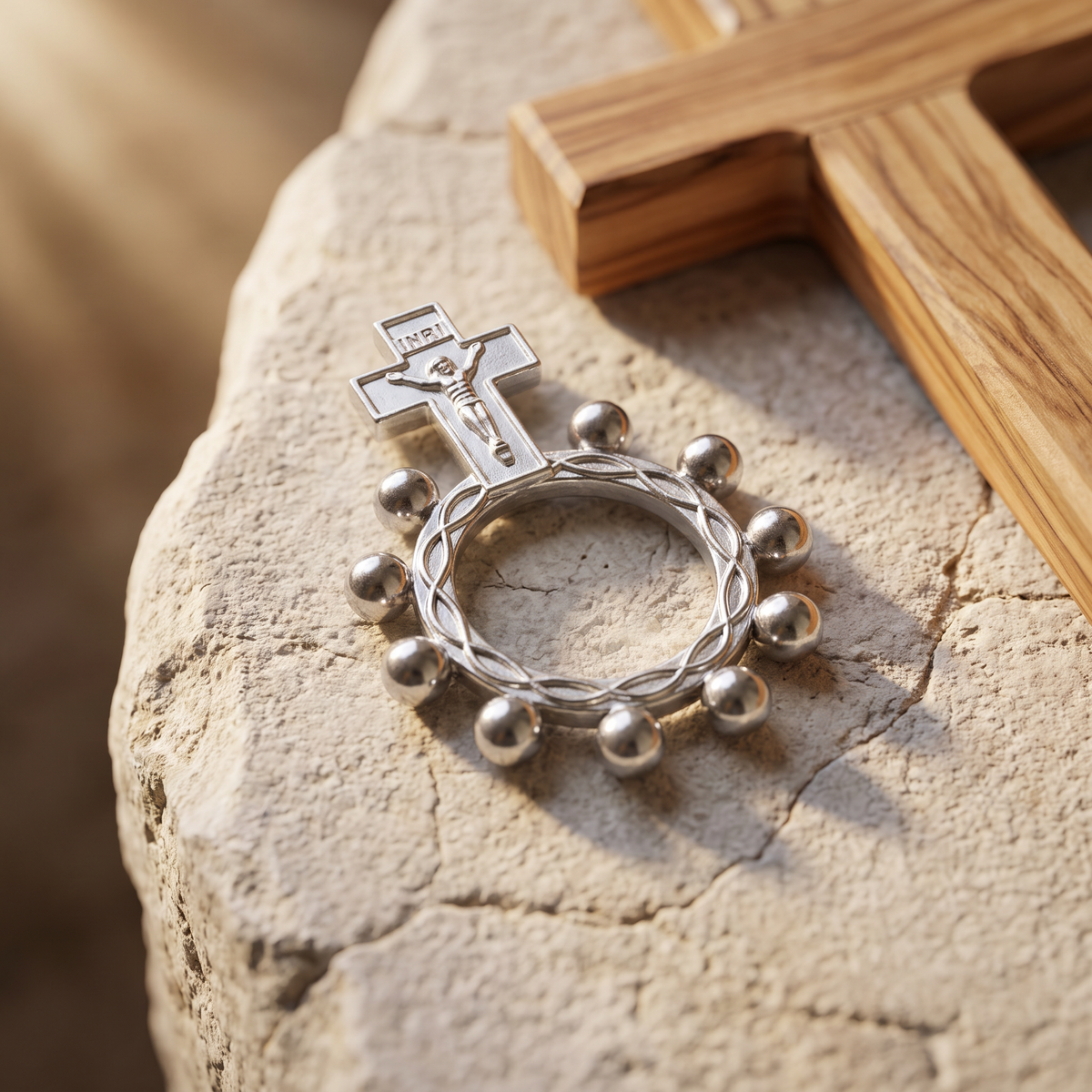 Bague dizainier, dizainier bague argenté