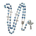 Chapelet bleu à croix