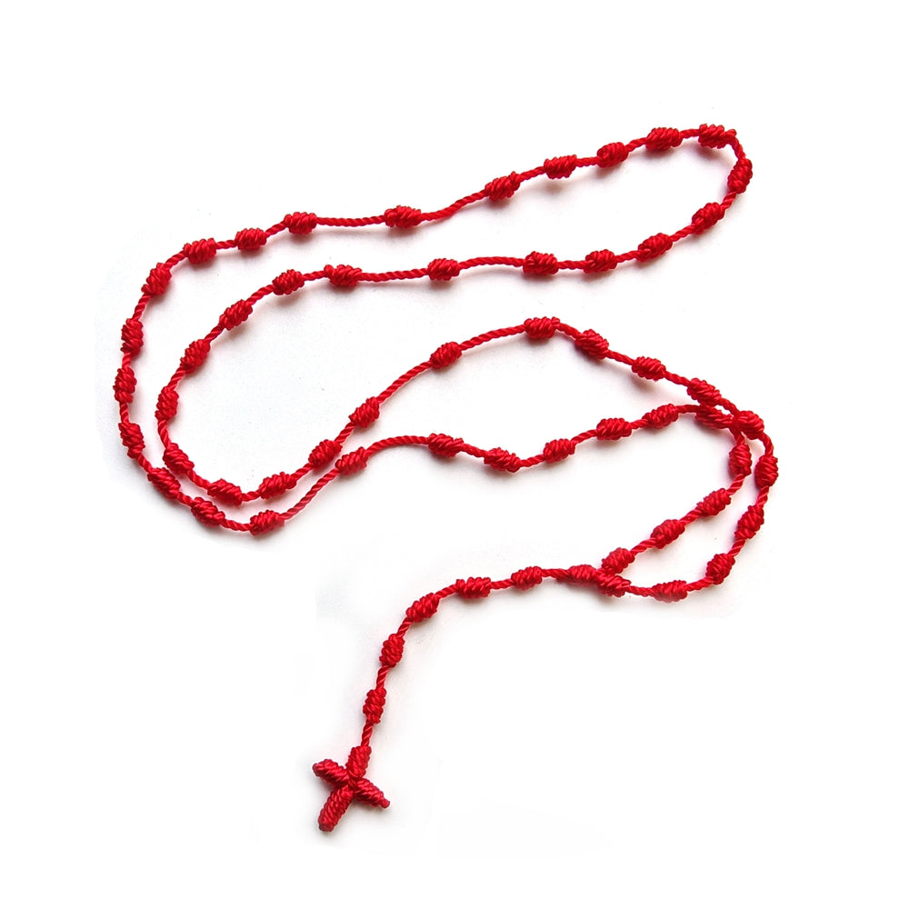 Chapelet corde rouge
