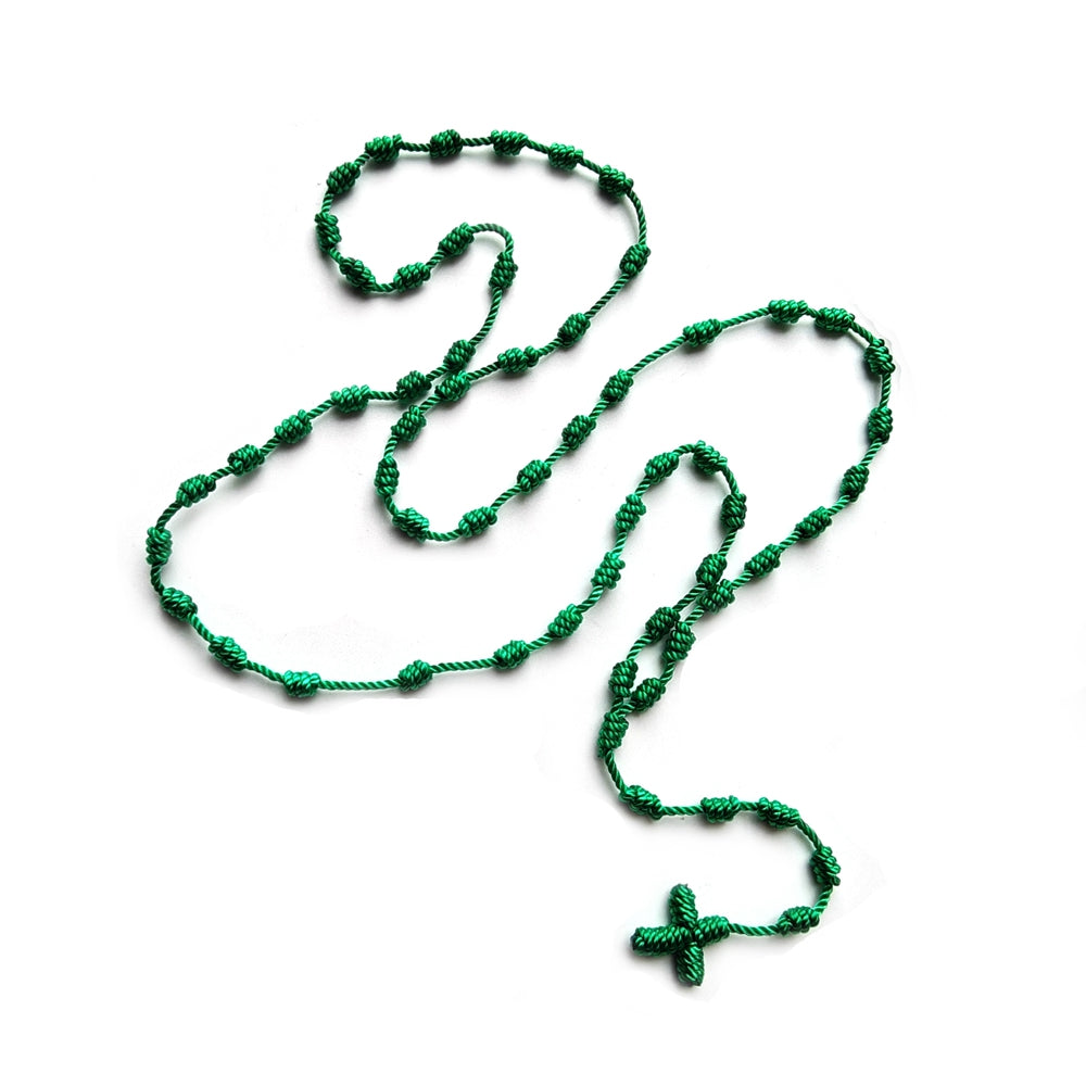 Chapelet corde verte