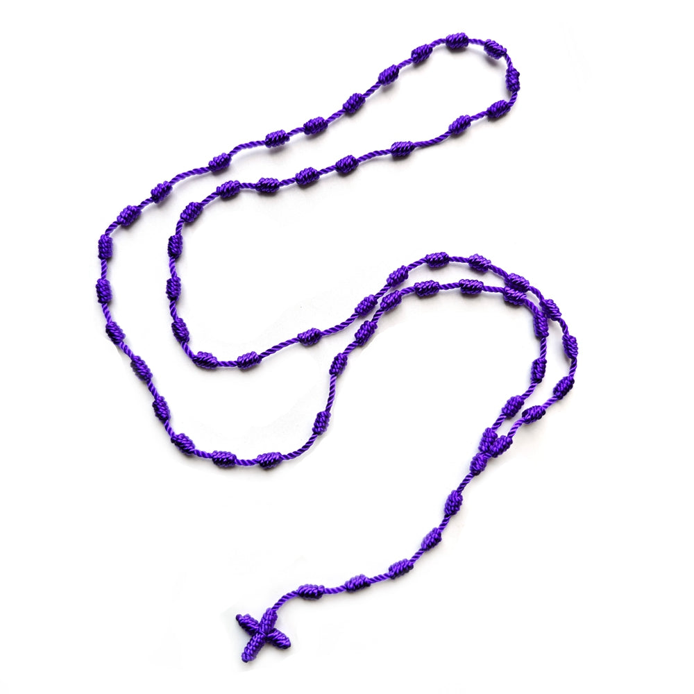 Chapelet corde violet
