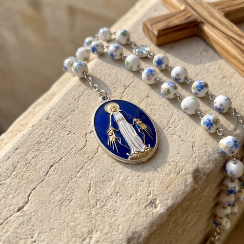 Chapelet de l'immaculée conception, chapelet immaculée conception céramique