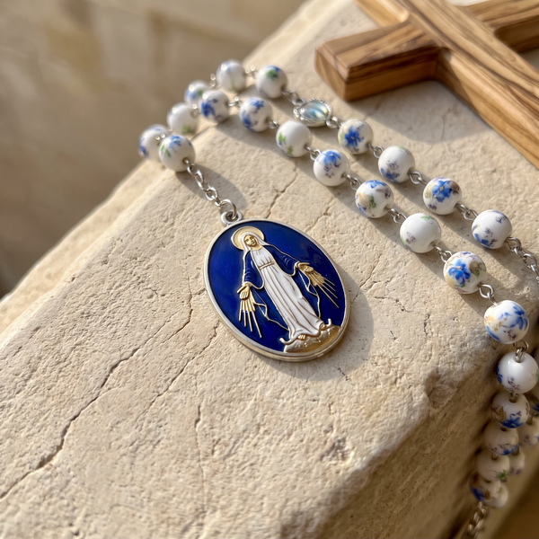 Chapelet de l'immaculée conception, chapelet immaculée conception céramique
