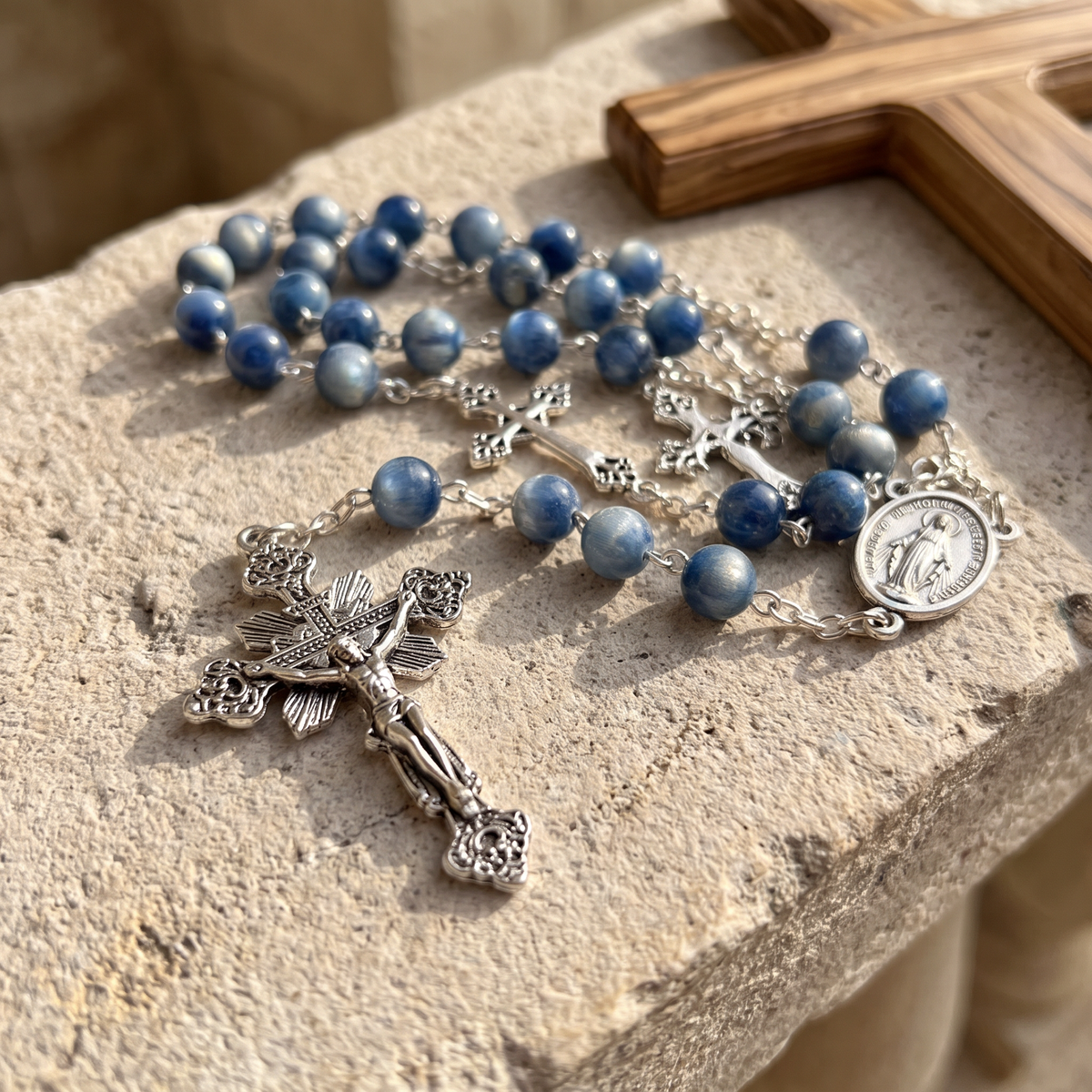 Chapelet de Notre-Dame des victoires, chapelet Notre-Dame des victoires bleu