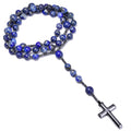 Chapelet en lapis-lazuli, chapelet bleu en lapis-lazuli