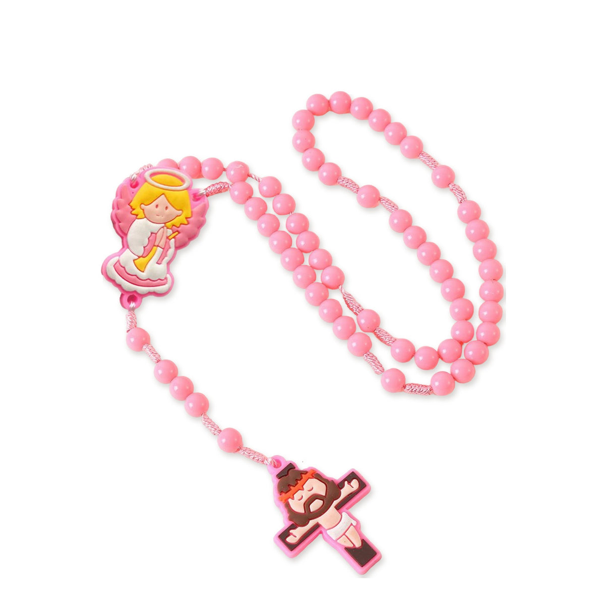 Chapelet enfant rose