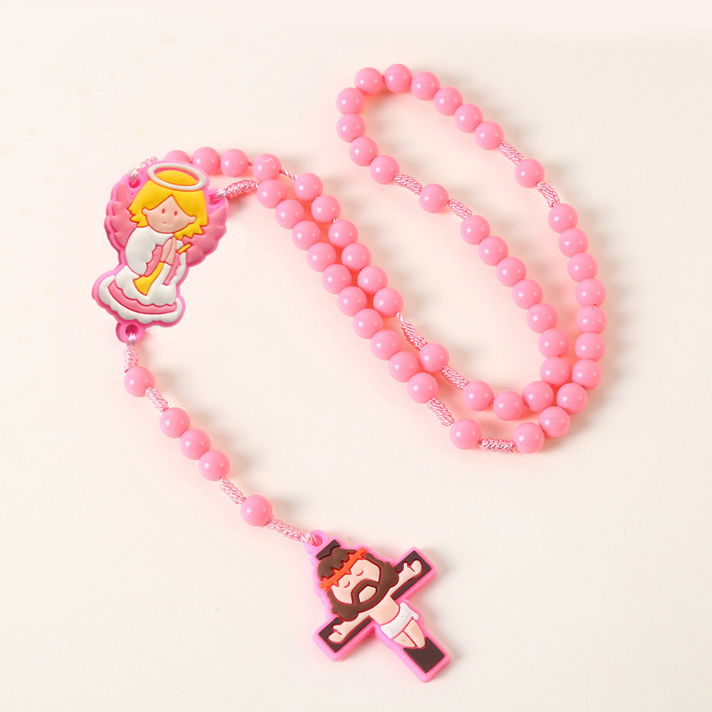 Chapelet enfant rose