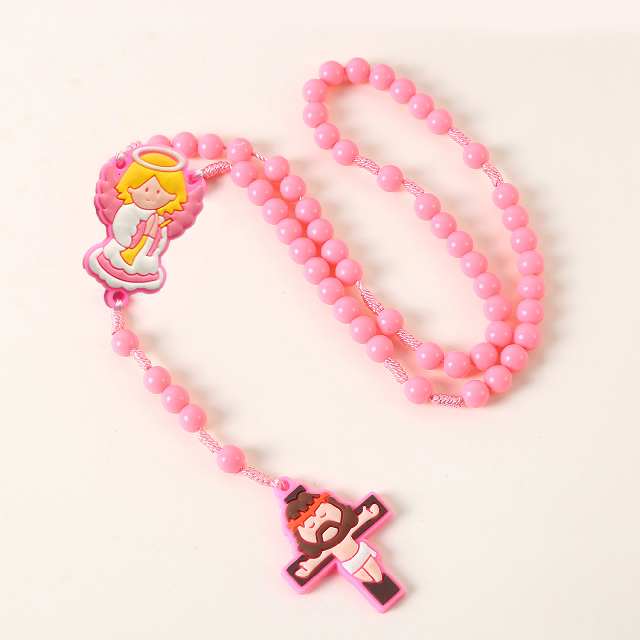 Chapelet enfant rose