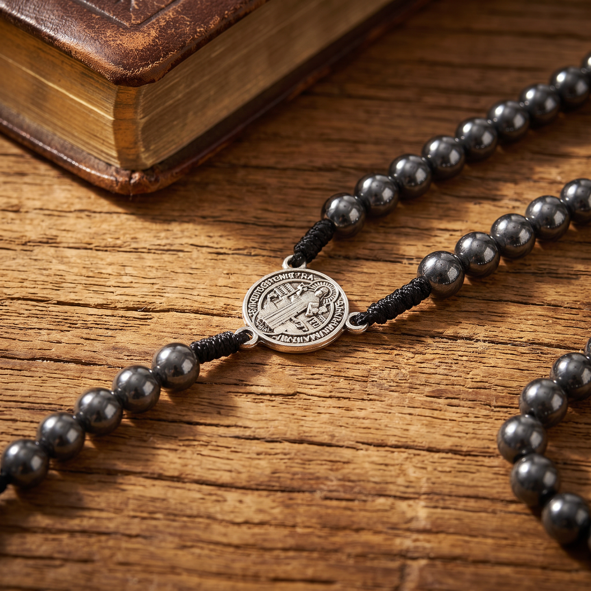 Chapelet hématite saint Benoît