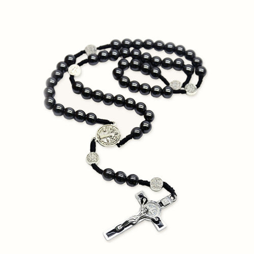 Chapelet hématite saint Benoît