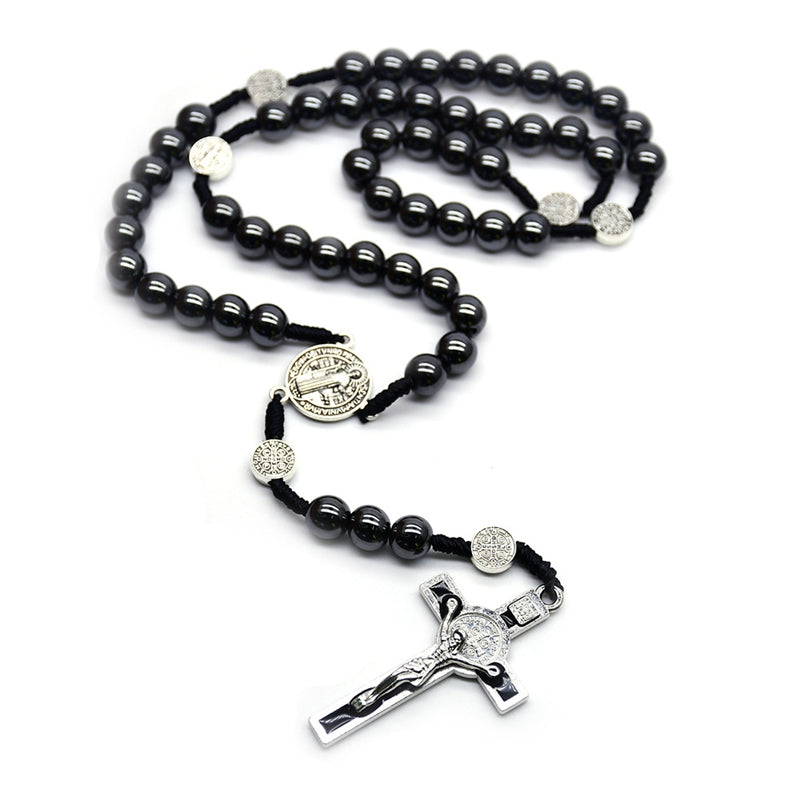 Chapelet hématite saint Benoît