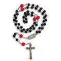 Chapelet noir et rouge