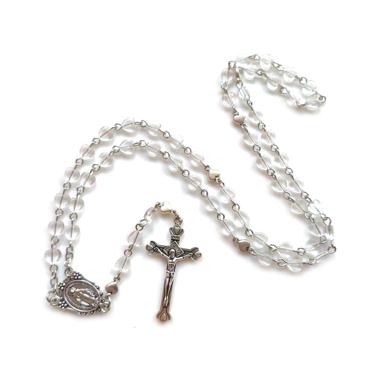 Chapelet perle transparente