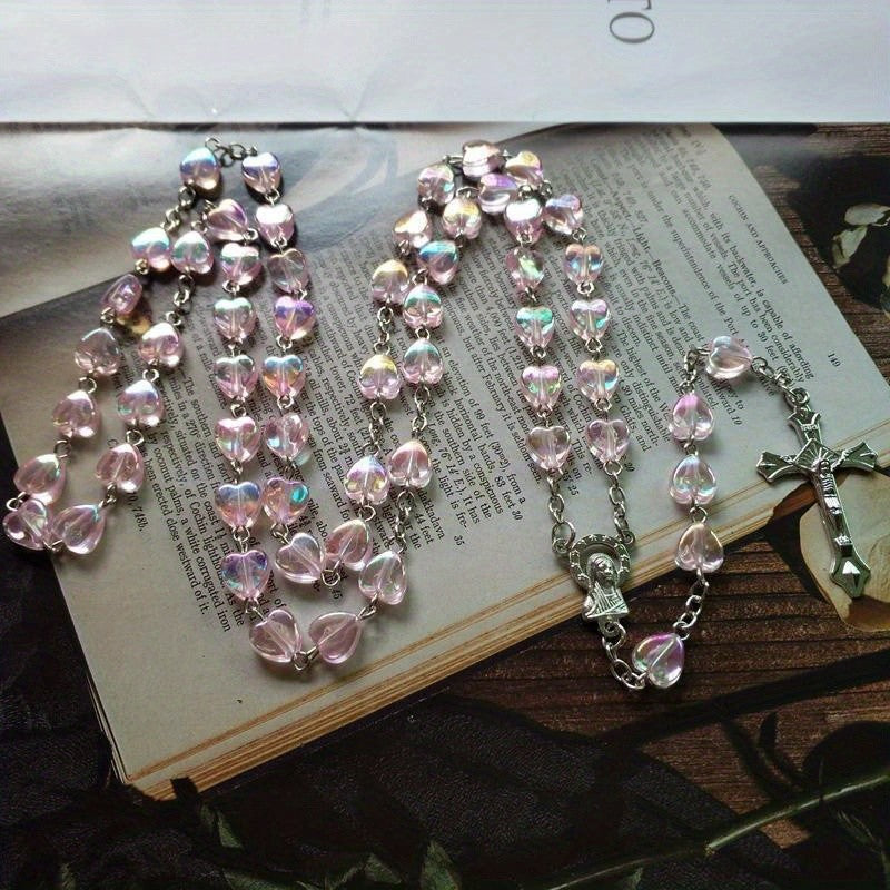 Chapelet cœur, chapelet perles cœur