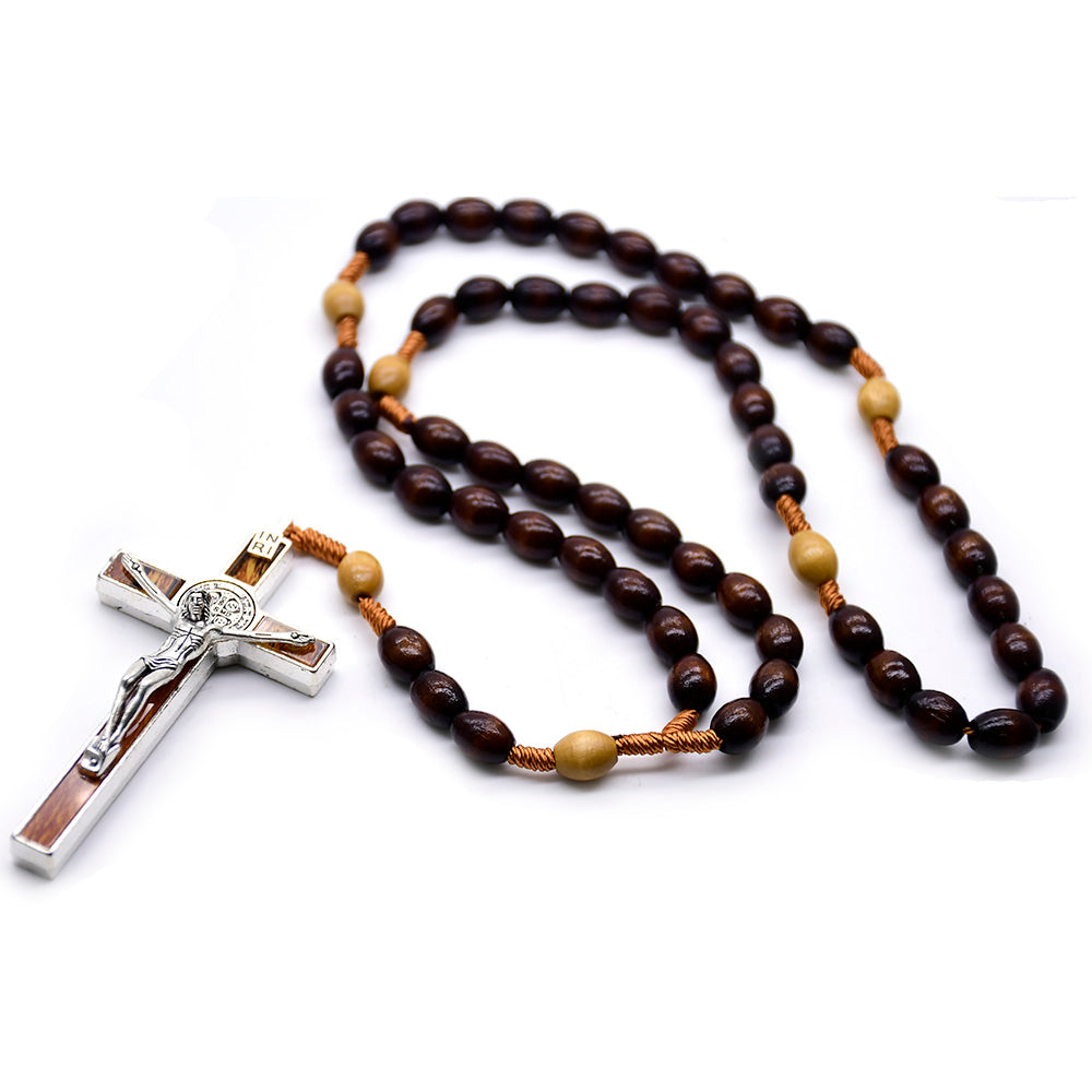 Chapelet saint Benoît marron