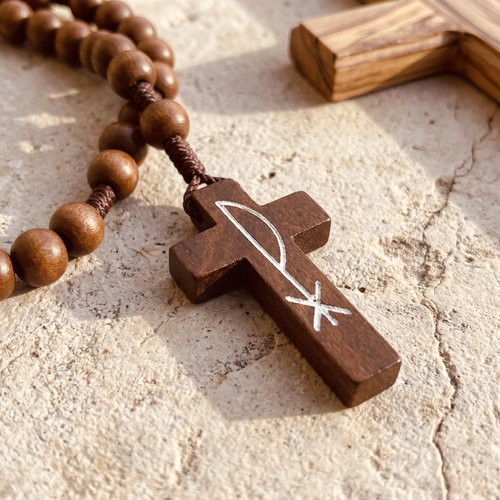 Chapelet sans christ, chapelet croix sans christ