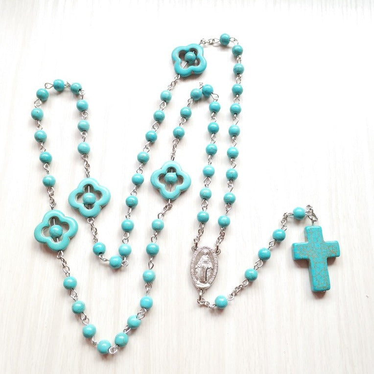 Chapelet turquoise homme