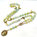 Chapelet vert et or