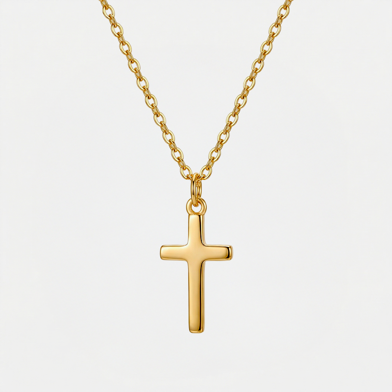 Collier Croix de Jésus __switch:Or