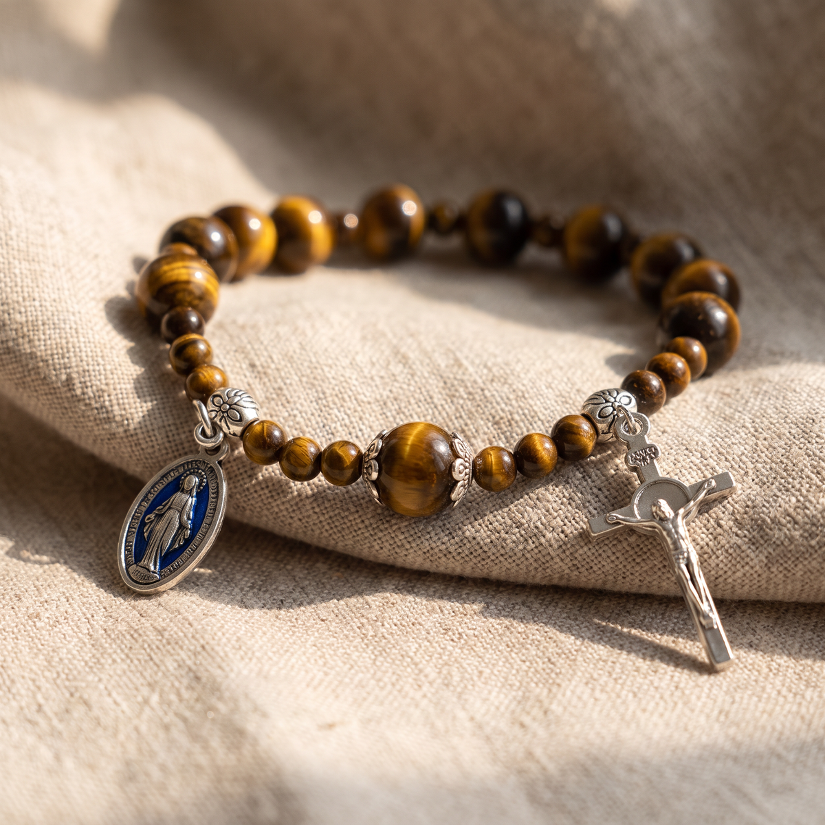 Bracelet dizainier œil de tigre