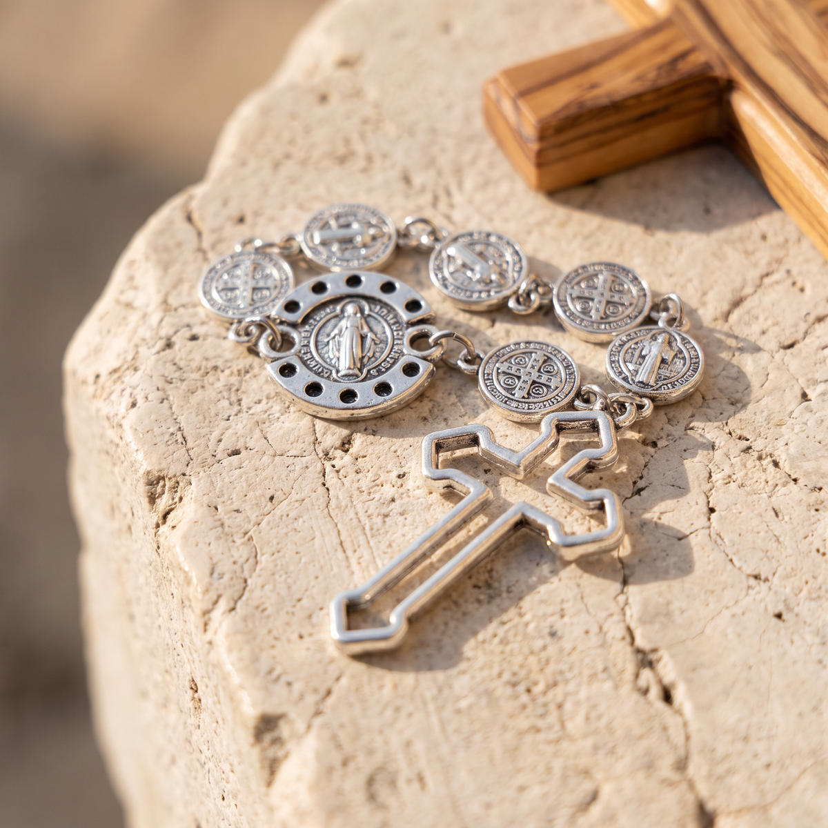 Dizainier saint Benoît, dizainier saint Benoît bracelet